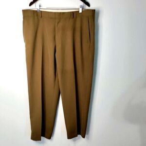 Kenneth Cole Reaction Pleated Polyester‎ Men 40X30 Classical Travel Dress Pants